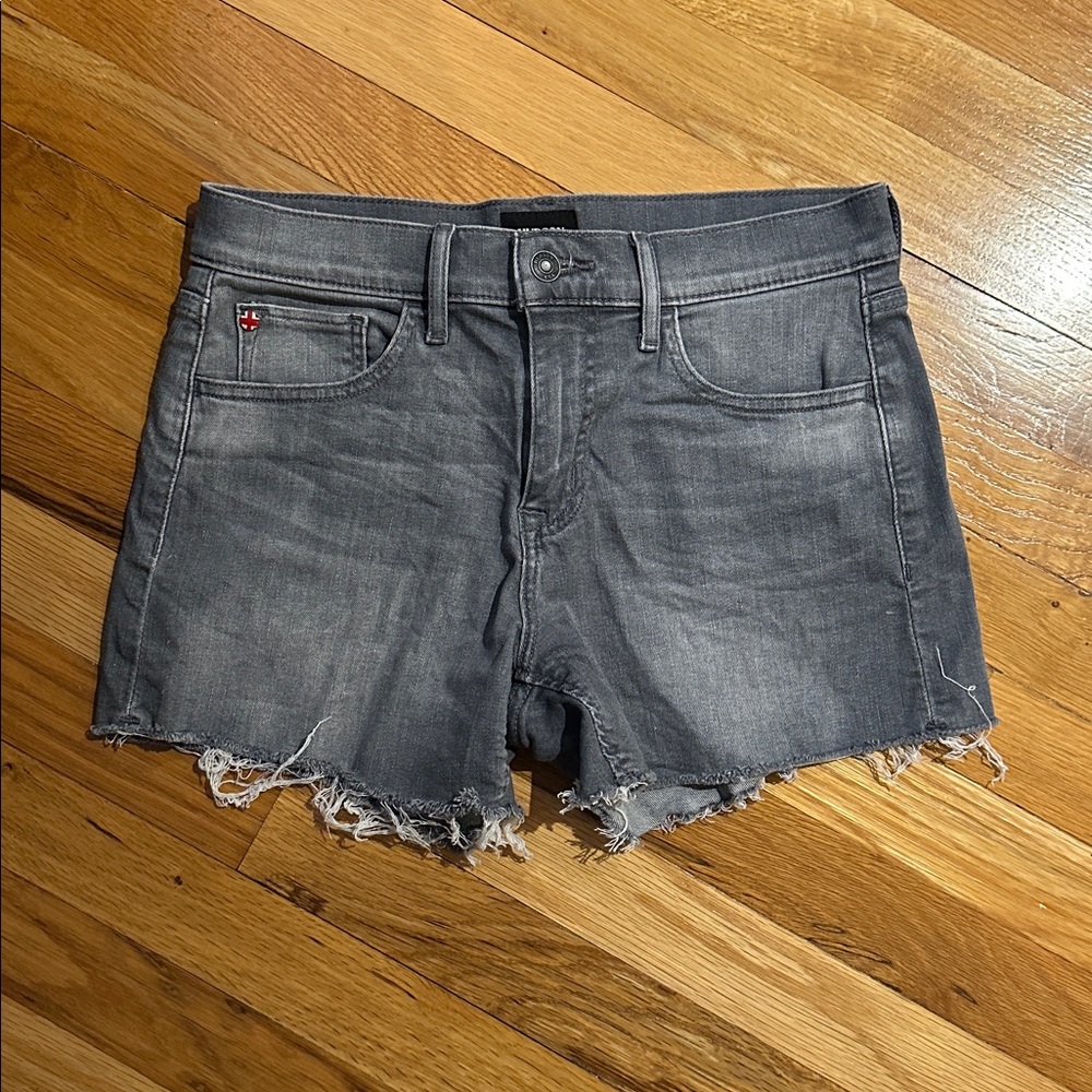 Hudson Dark Gray Denim Shorts
